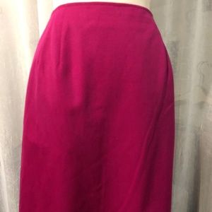 Bernard Holtzman Hot Pink Women's 100% Wool A-Line